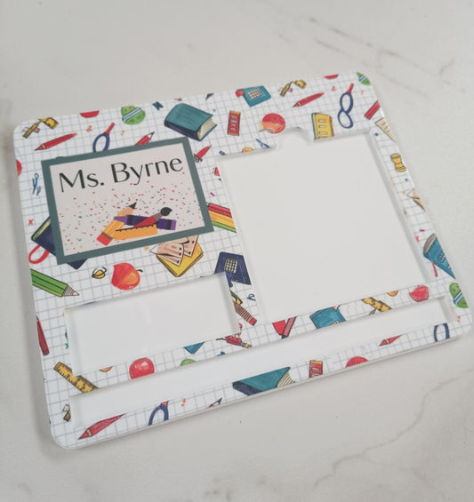 Teacher Personalised Note Holder